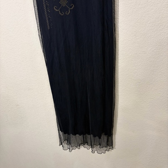 Y2K Bonkers Clothing Co Womens Black Lace Dress Sz S Goth Grunge Dark Romantic - Picture 3 of 11